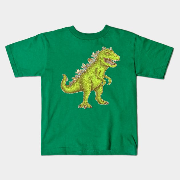 DINO PARENTHOOD - REPTAR Kids T-Shirt by Firebrander